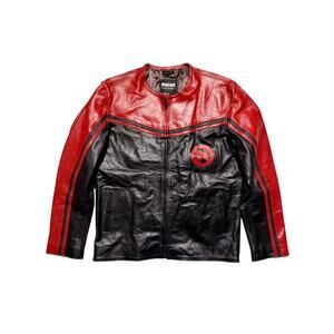 Leather motorcycle jacket